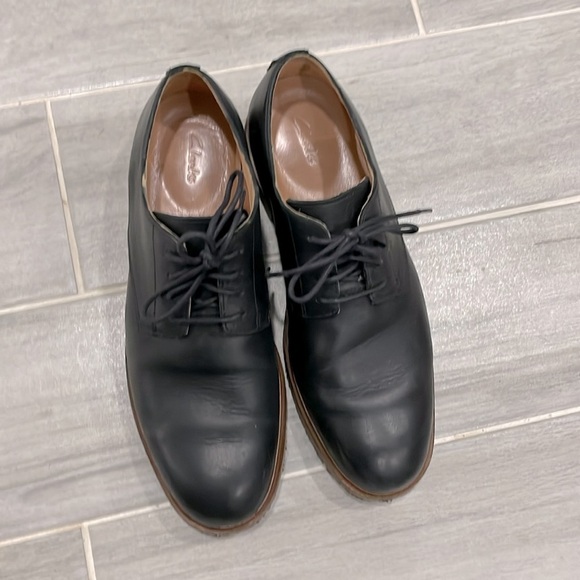 Clarks Atticus Lace Oxford, Black Leather, Men’s US Size 8.5 - Picture 5 of 8